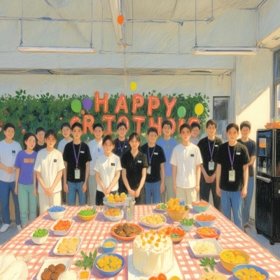 红芯向党，与党同庆——国微电子7月份员工生日会